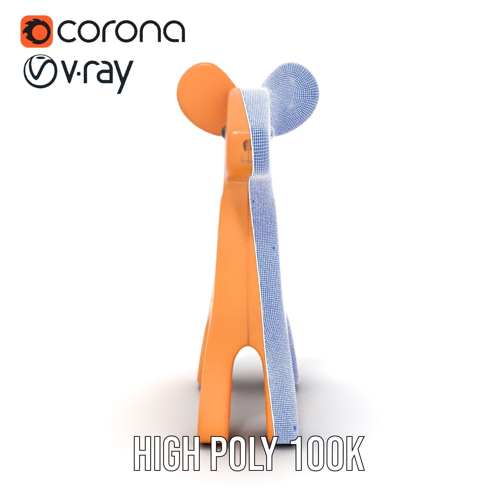 Wooden Animal Toy Model Pack for Rendering and Game Development Low-poly 3D model_32