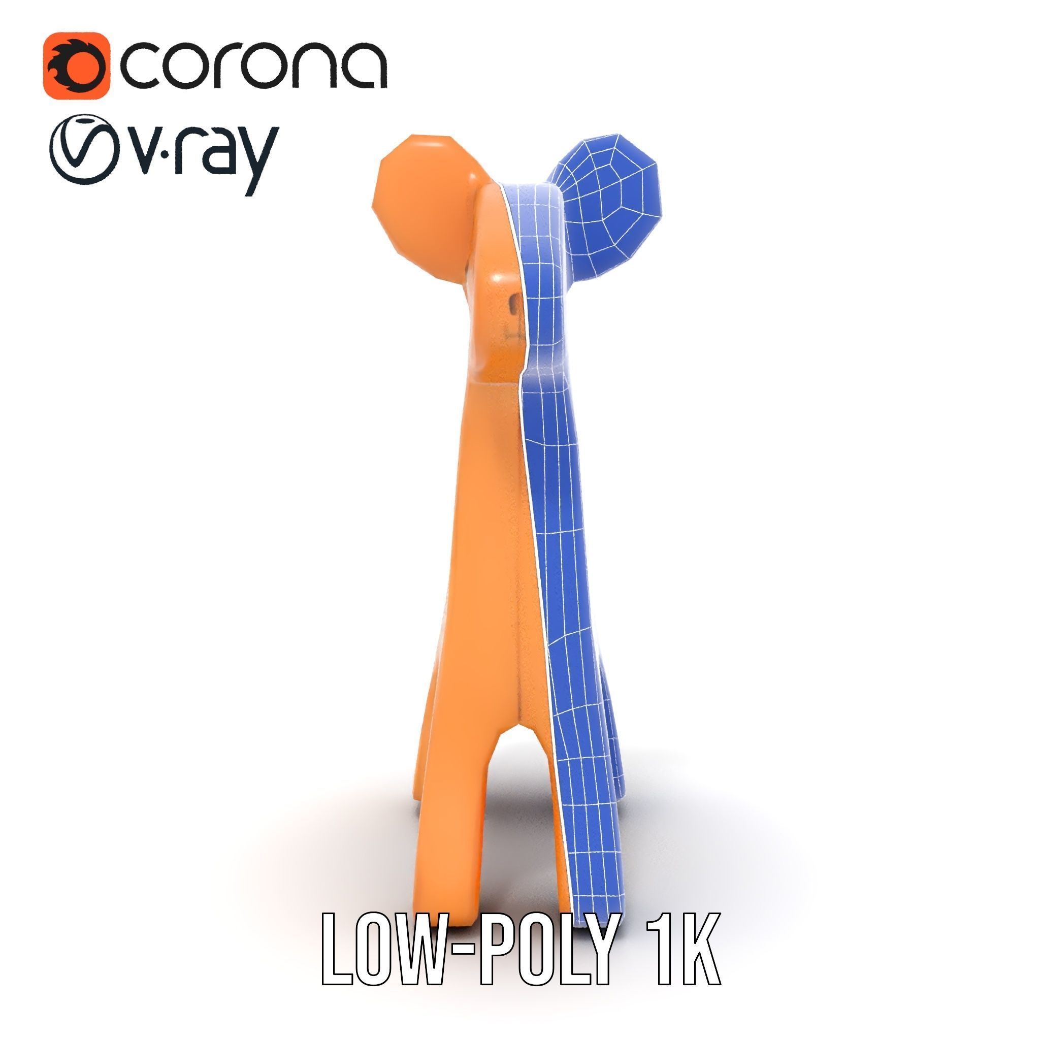 Wooden Animal Toy Model Pack for Rendering and Game Development Low-poly 3D model_22