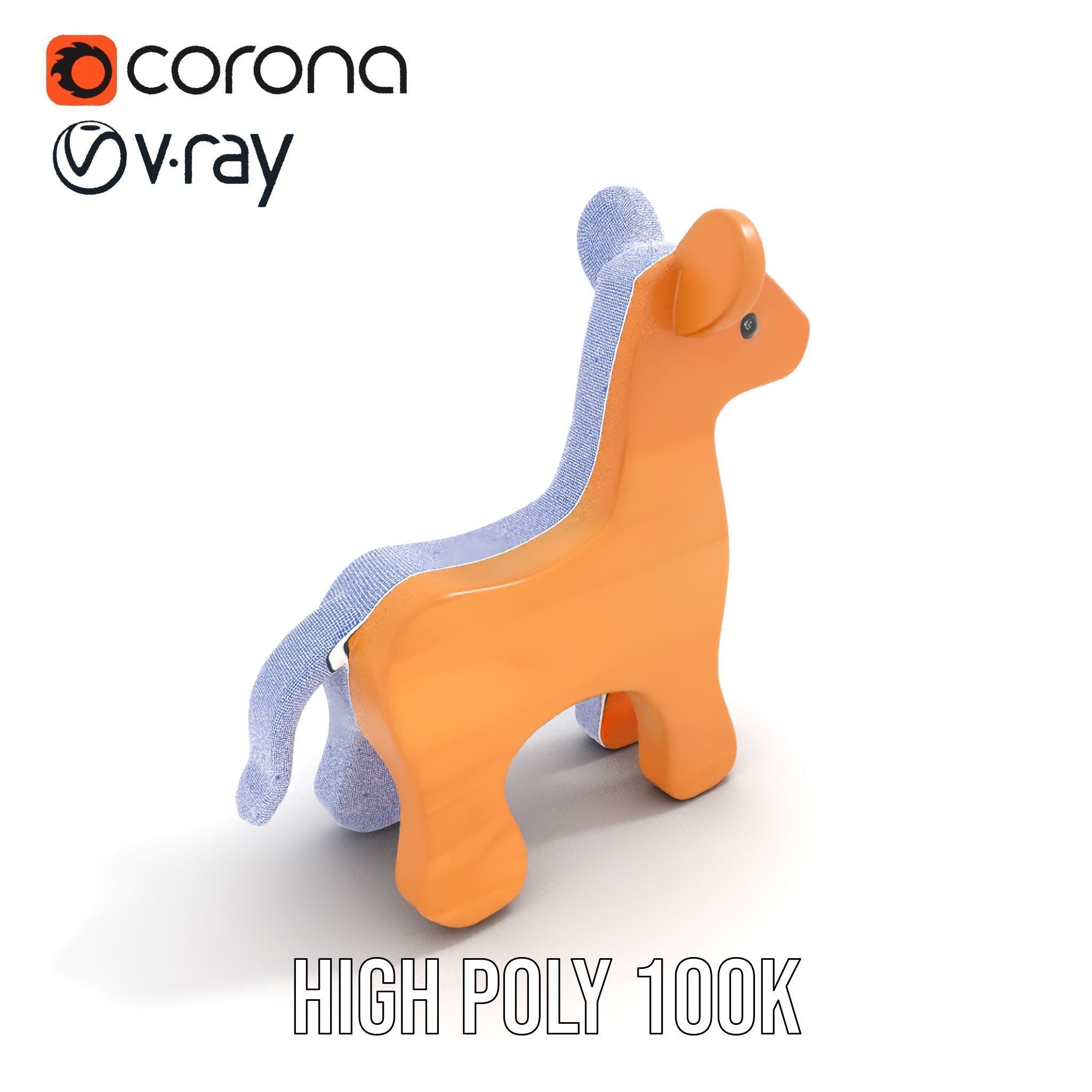 Wooden Animal Toy Model Pack for Rendering and Game Development Low-poly 3D model_34