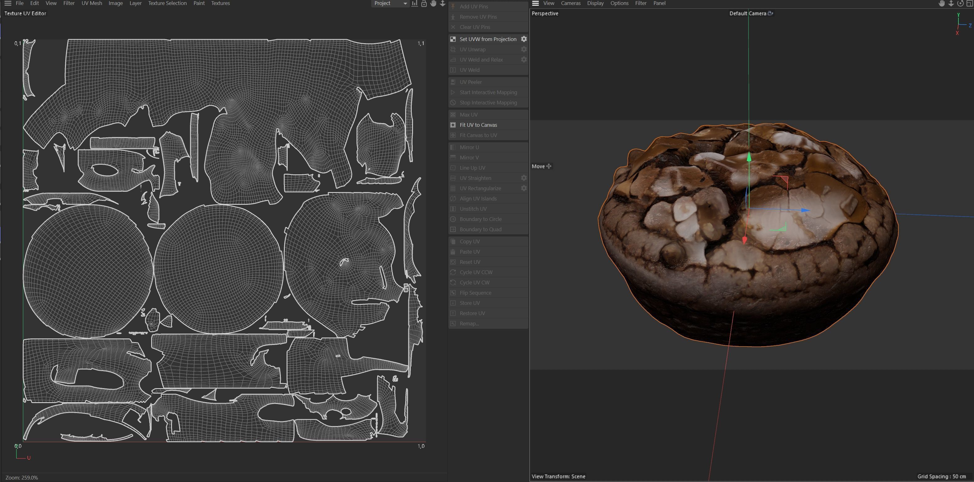 Brownie 5   Low-poly 3D model_7