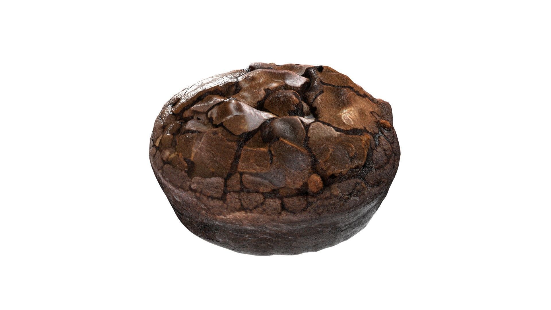Brownie 5   Low-poly 3D model_2