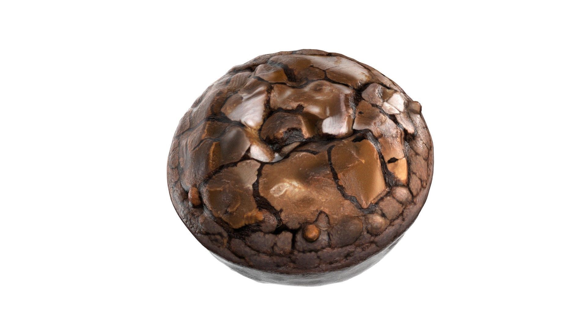 Brownie 5   Low-poly 3D model_3