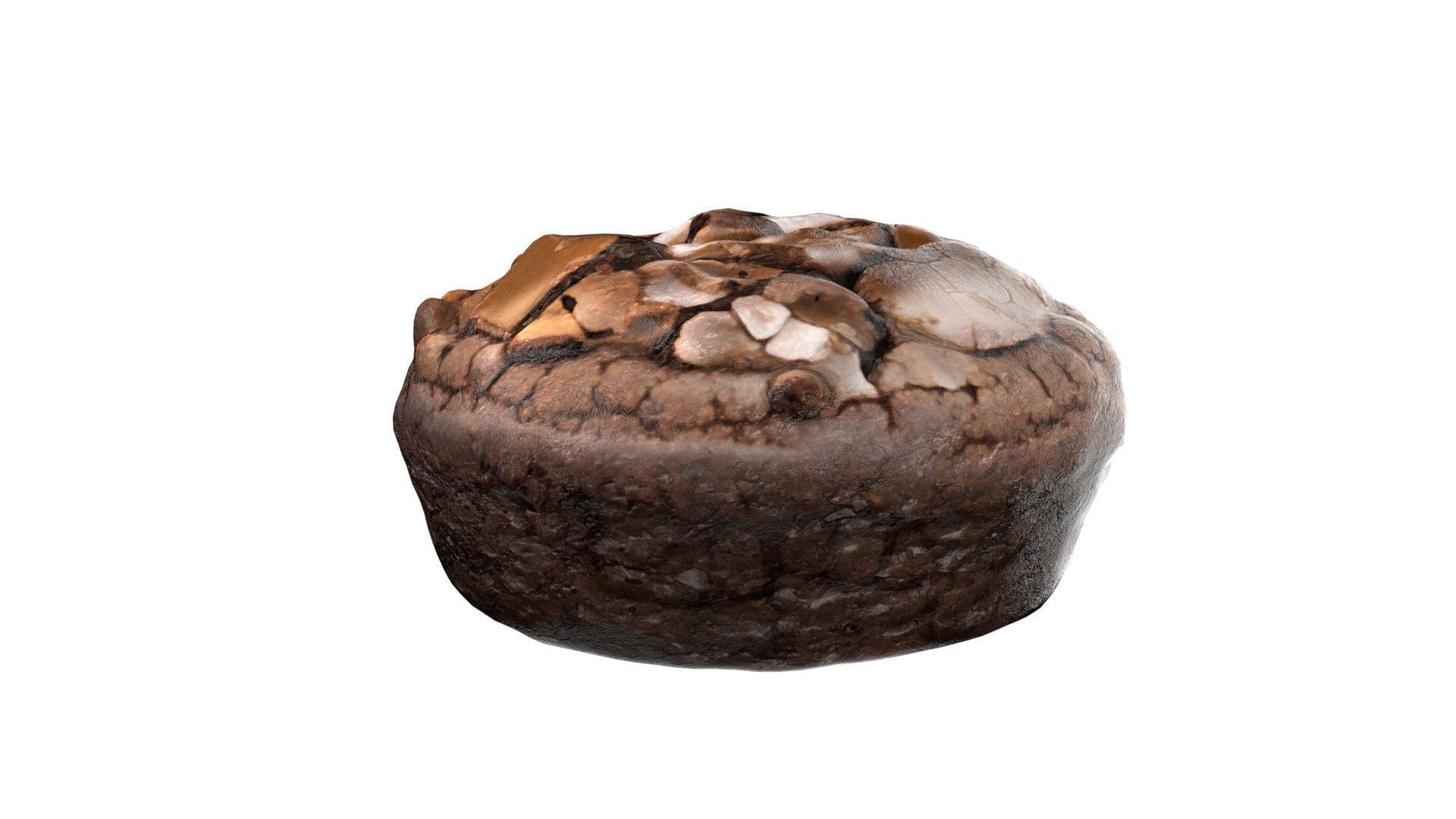 Brownie 5   Low-poly 3D model_4