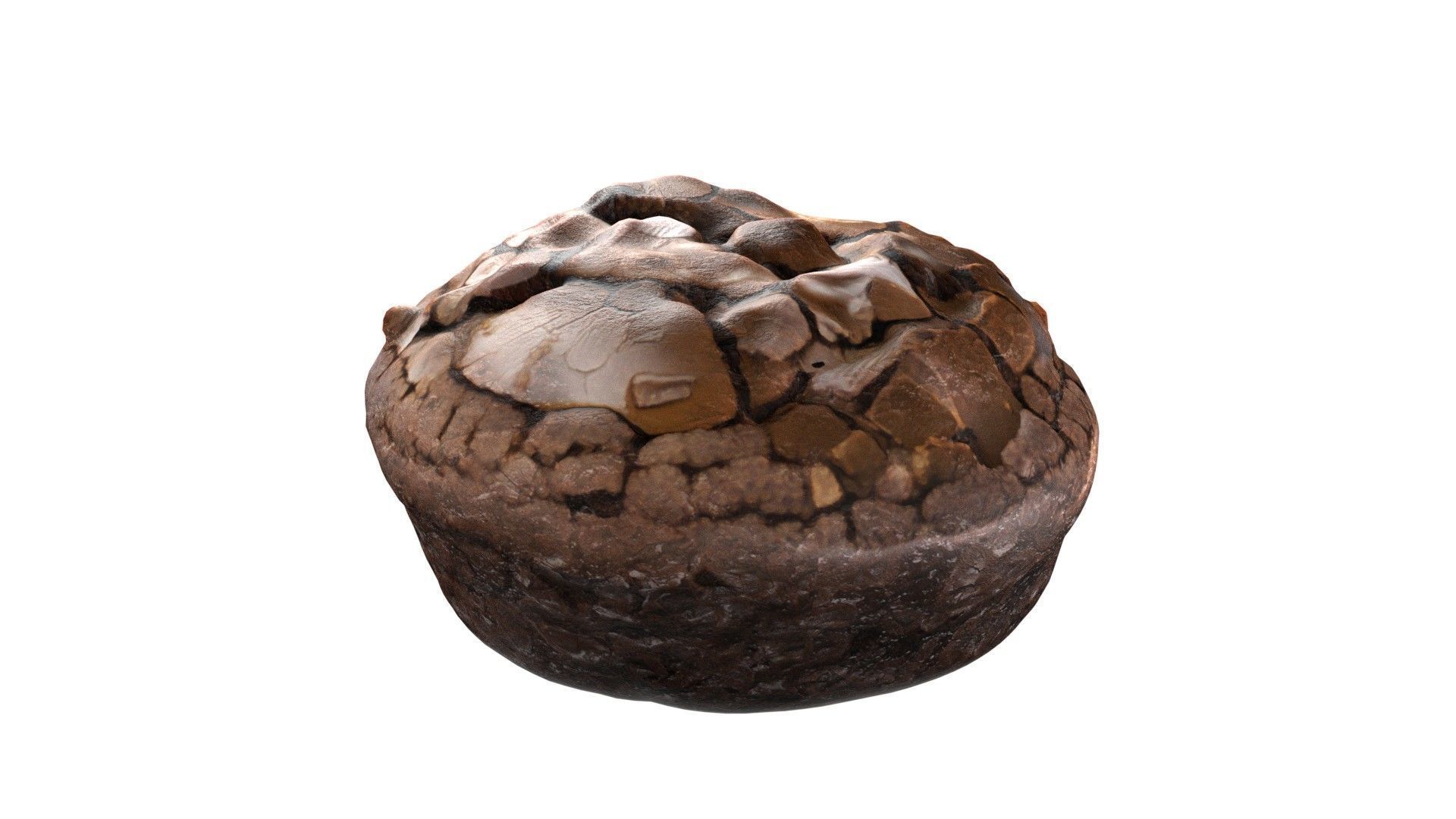 Brownie 5   Low-poly 3D model_5