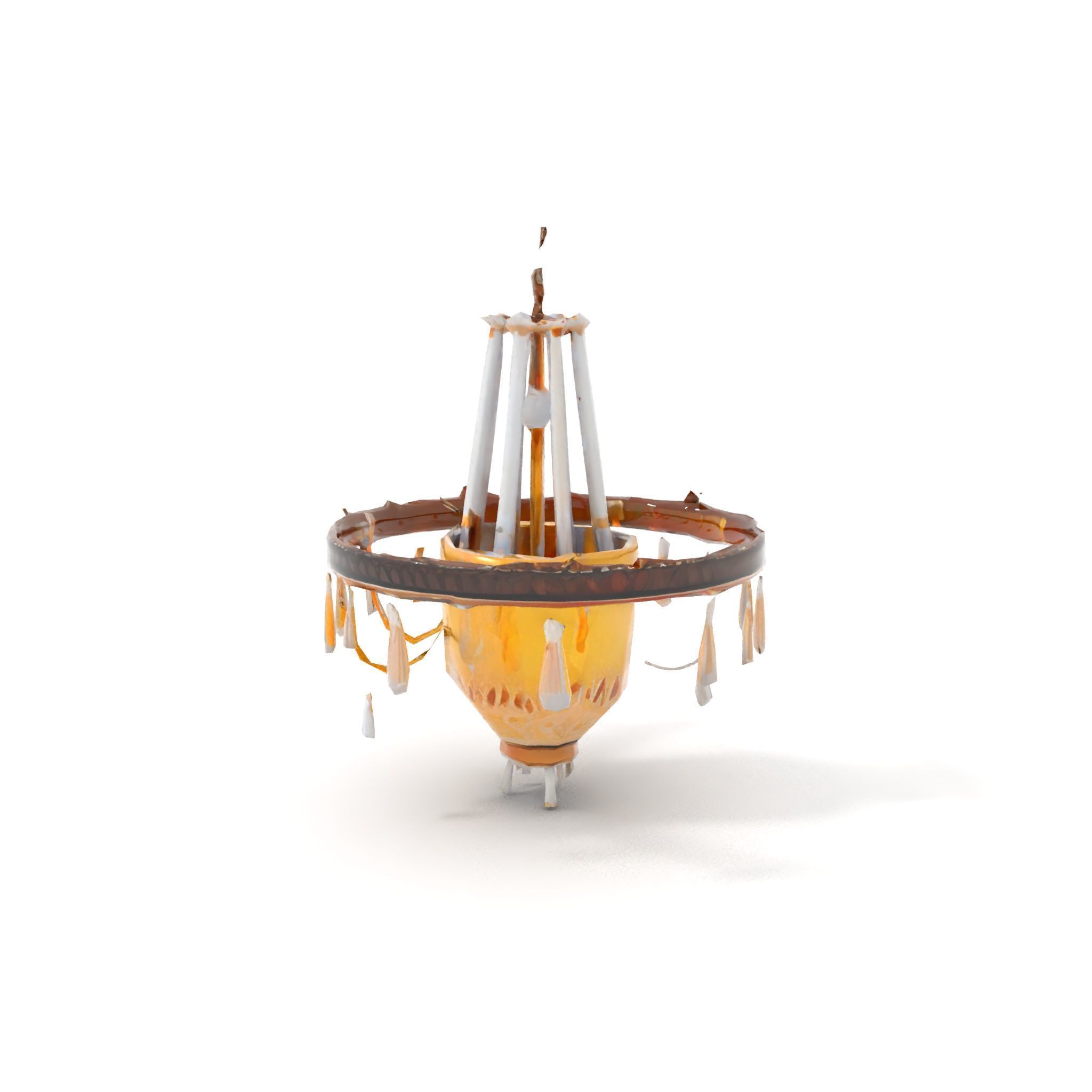 Elegant Crystal Chandelier Model Pack for Interior Design Low-poly 3D model_7