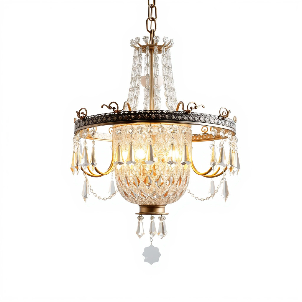 Elegant Crystal Chandelier Model Pack for Interior Design Low-poly 3D model_2