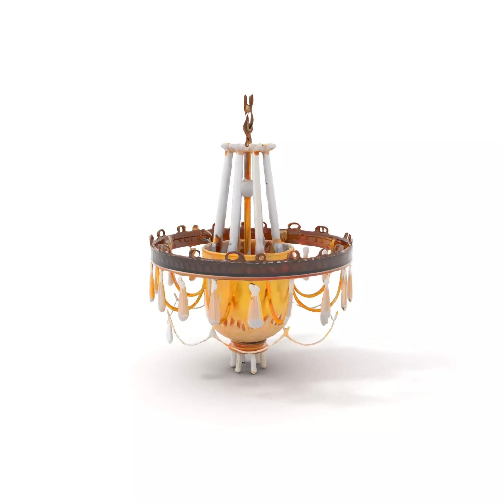 Elegant Crystal Chandelier Model Pack for Interior Design Low-poly 3D model_0