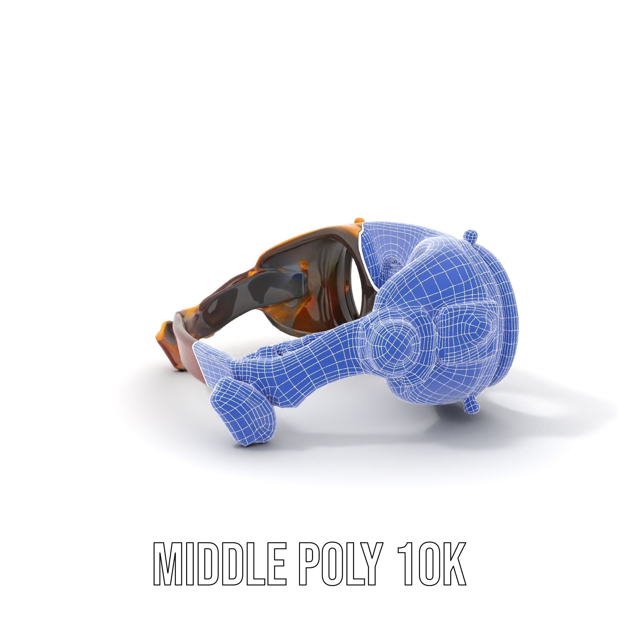 Steampunk Goggles Model Pack for HighDetail Rendering Low-poly 3D model_15