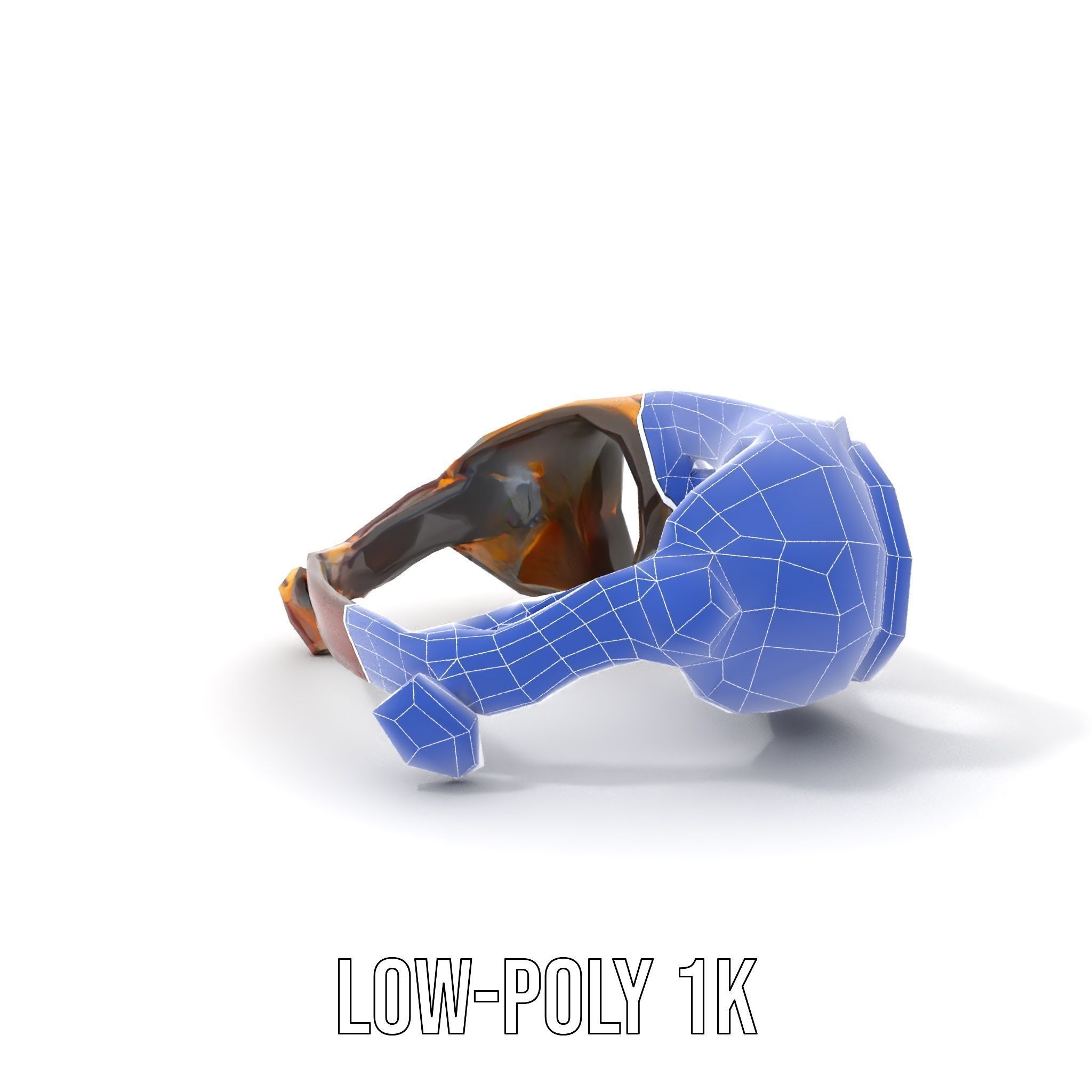 Steampunk Goggles Model Pack for HighDetail Rendering Low-poly 3D model_14