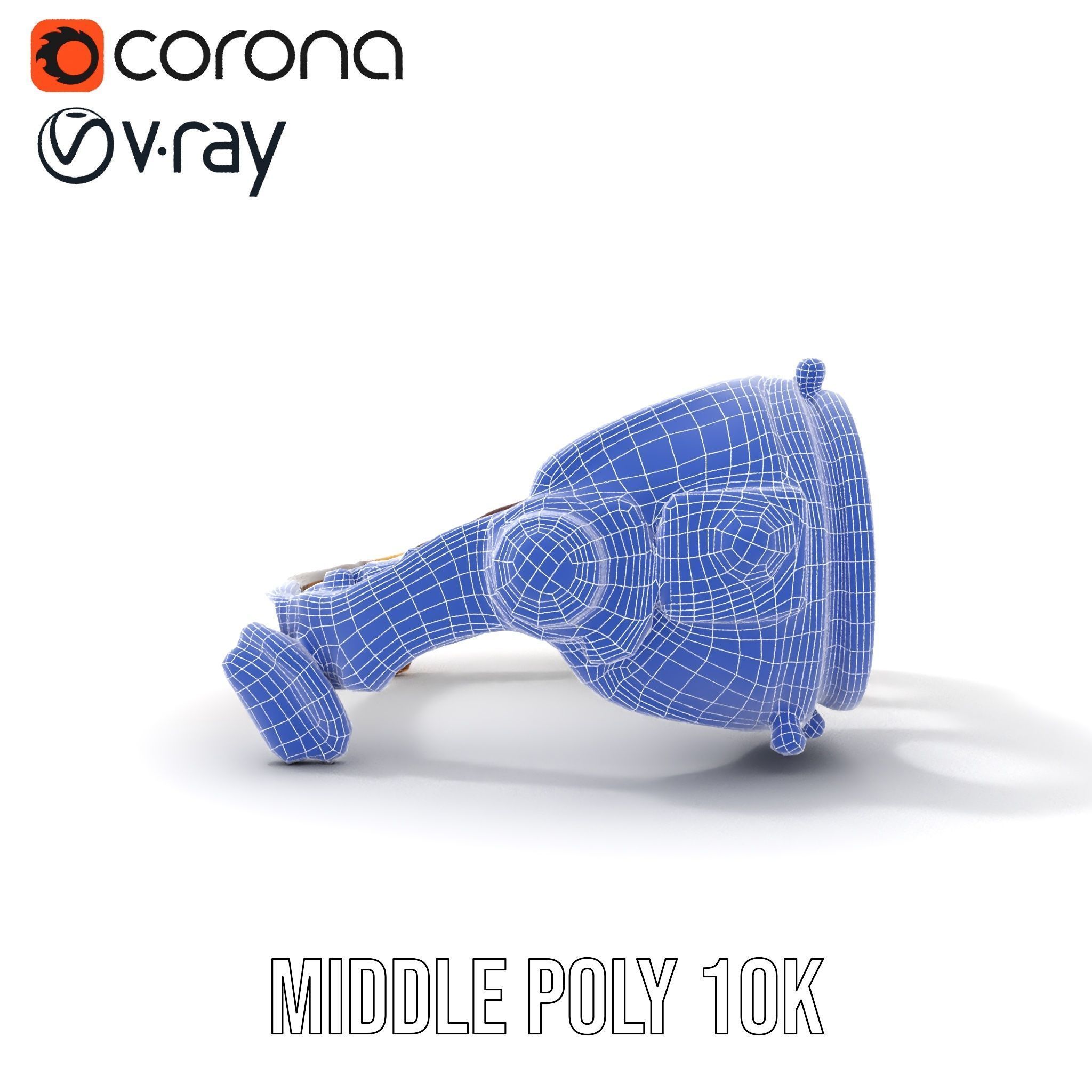 Steampunk Goggles Model Pack for HighDetail Rendering Low-poly 3D model_29