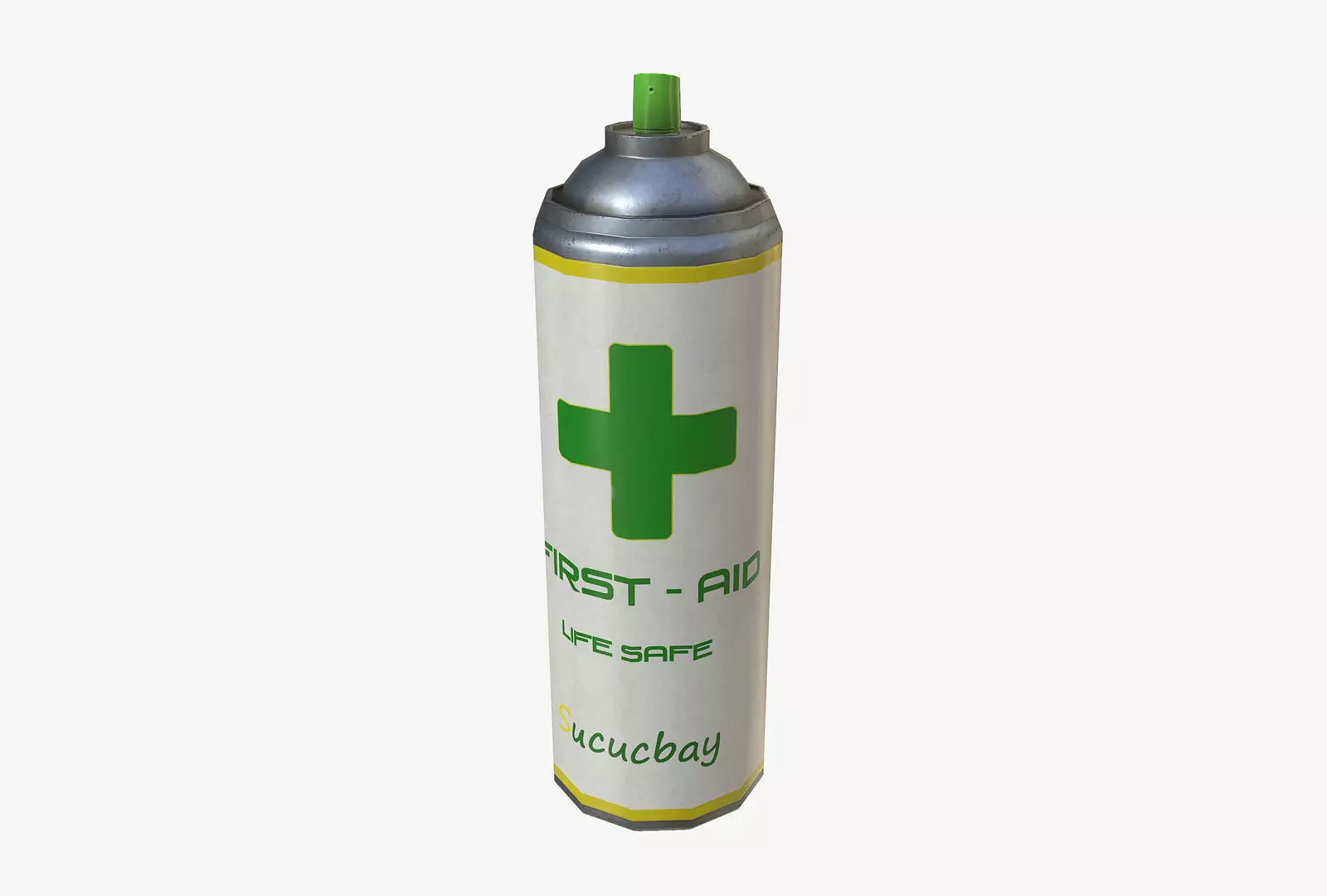 First Aid Spray Health PBR Low-poly 3D model_0