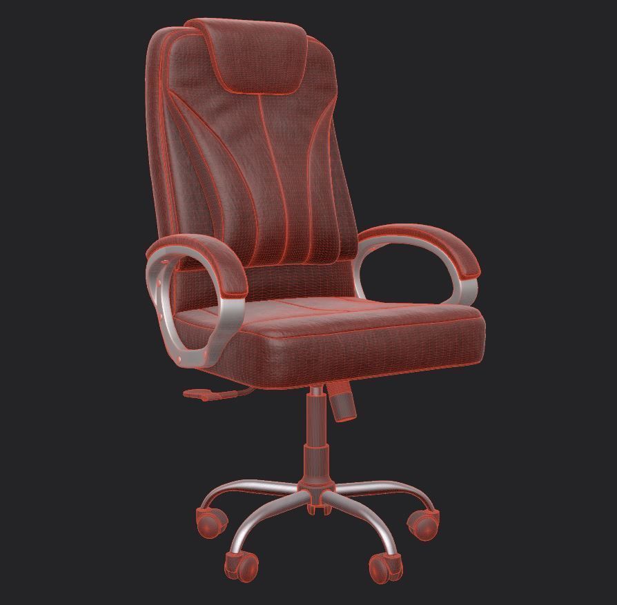 Boss chair 3D model_2