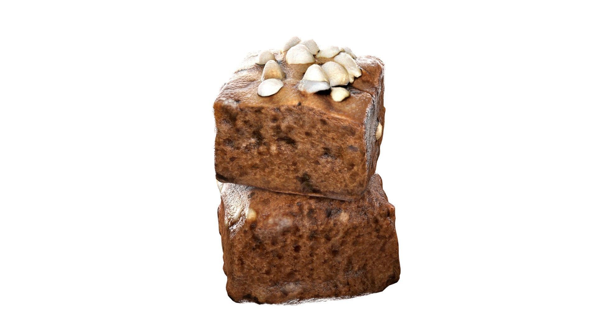 Brownie 9   Low-poly 3D model_2