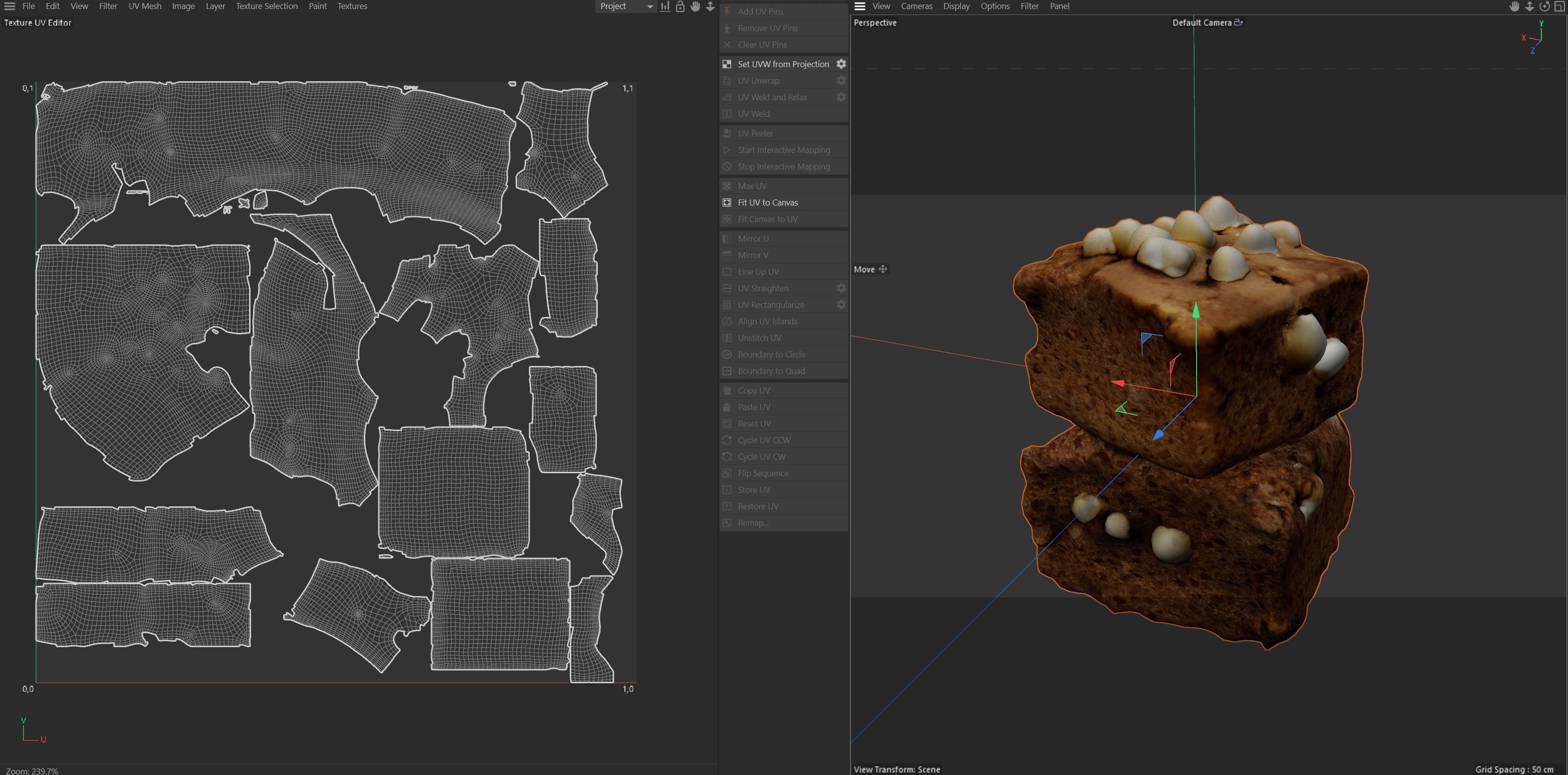 Brownie 9   Low-poly 3D model_7