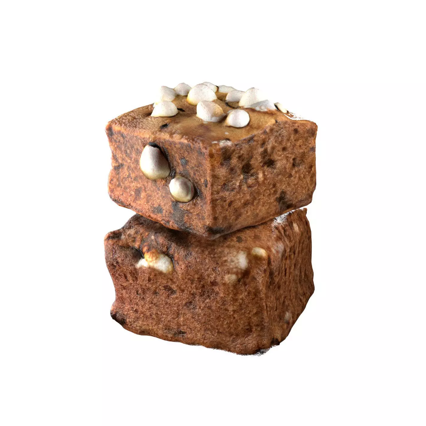 Brownie 9   Low-poly 3D model_0