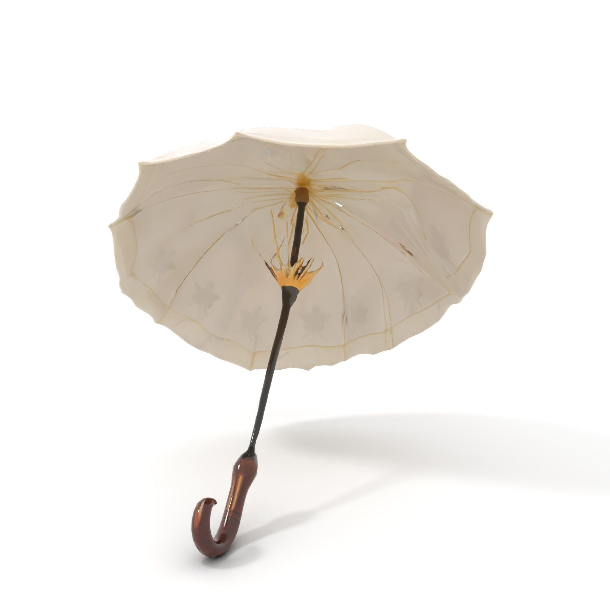 Victorian Parasol Umbrella Model Pack Low-poly 3D model_6