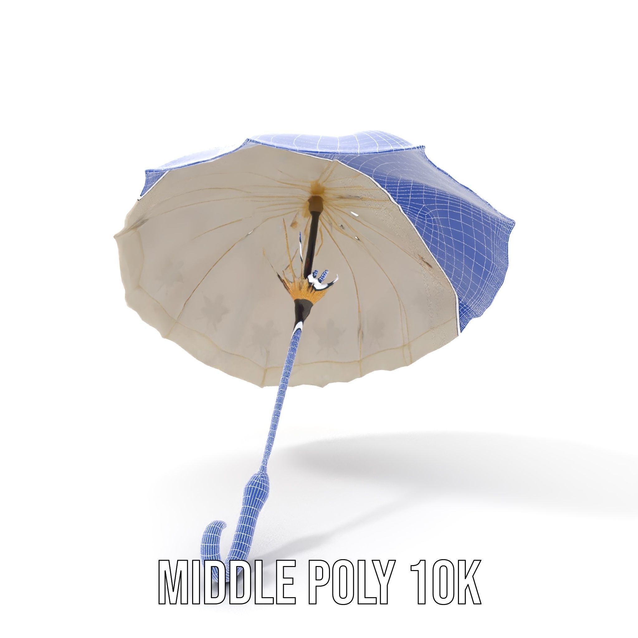 Victorian Parasol Umbrella Model Pack Low-poly 3D model_19