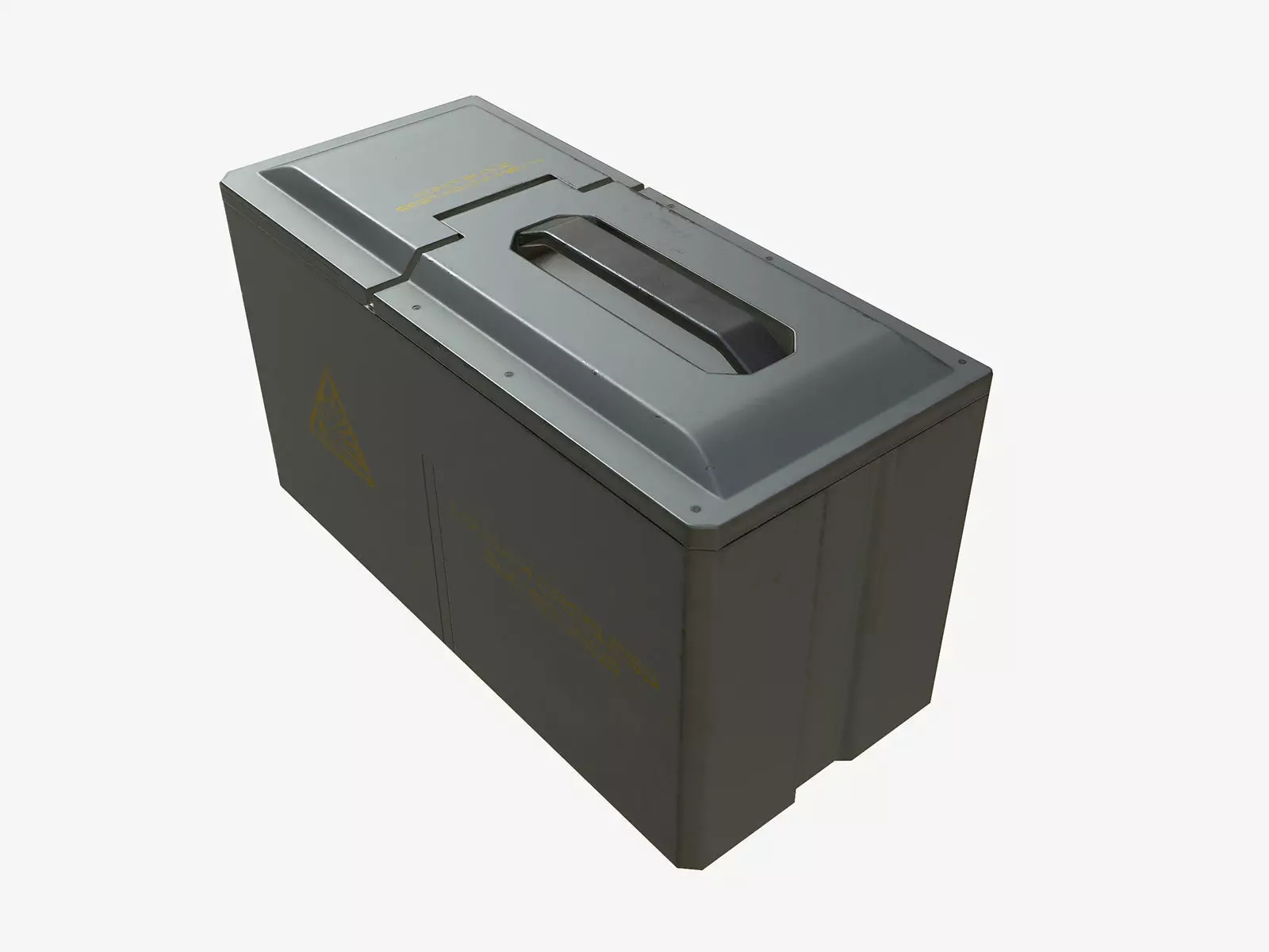Case Ammo Box PBR Sci-Fi Low-poly 3D model_0