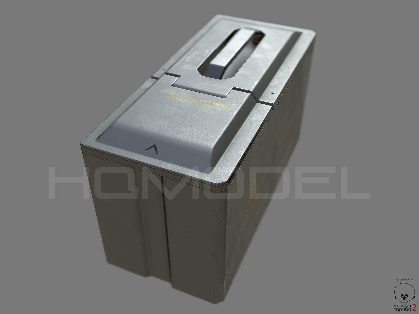 Case Ammo Box PBR Sci-Fi Low-poly 3D model_5