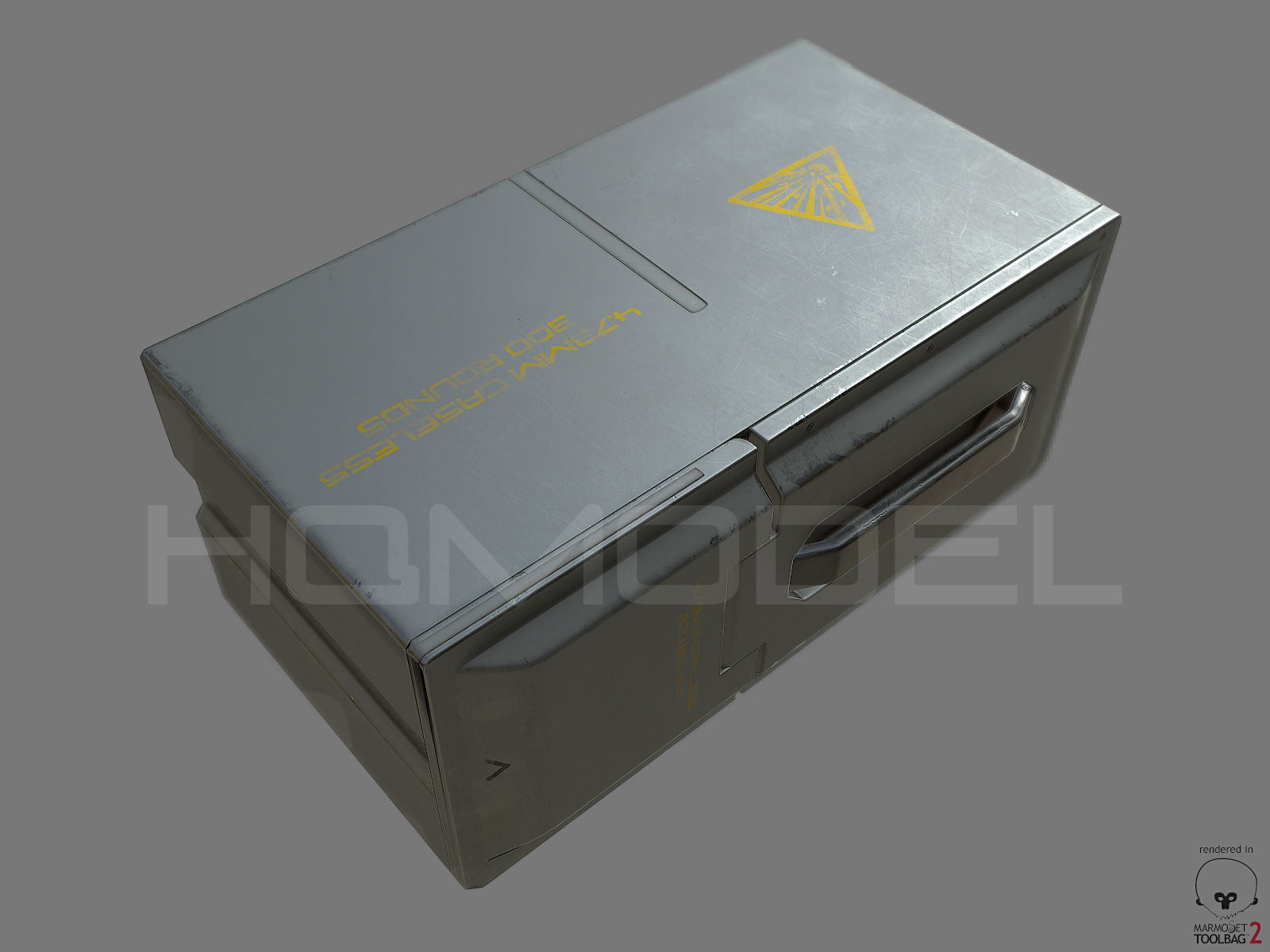 Case Ammo Box PBR Sci-Fi Low-poly 3D model_3