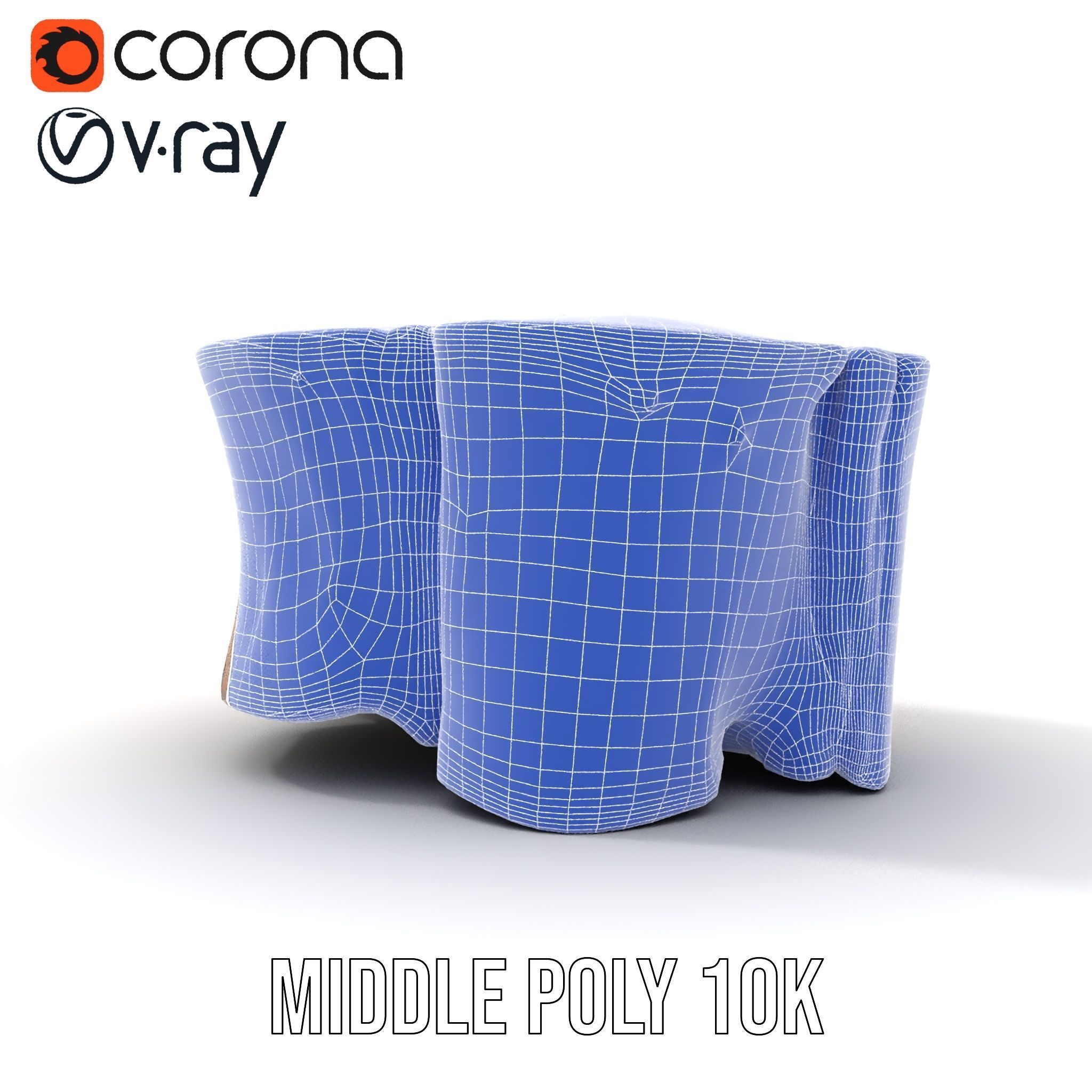 Mossy Tree Stump Model Pack with Natural Details Low-poly 3D model_21