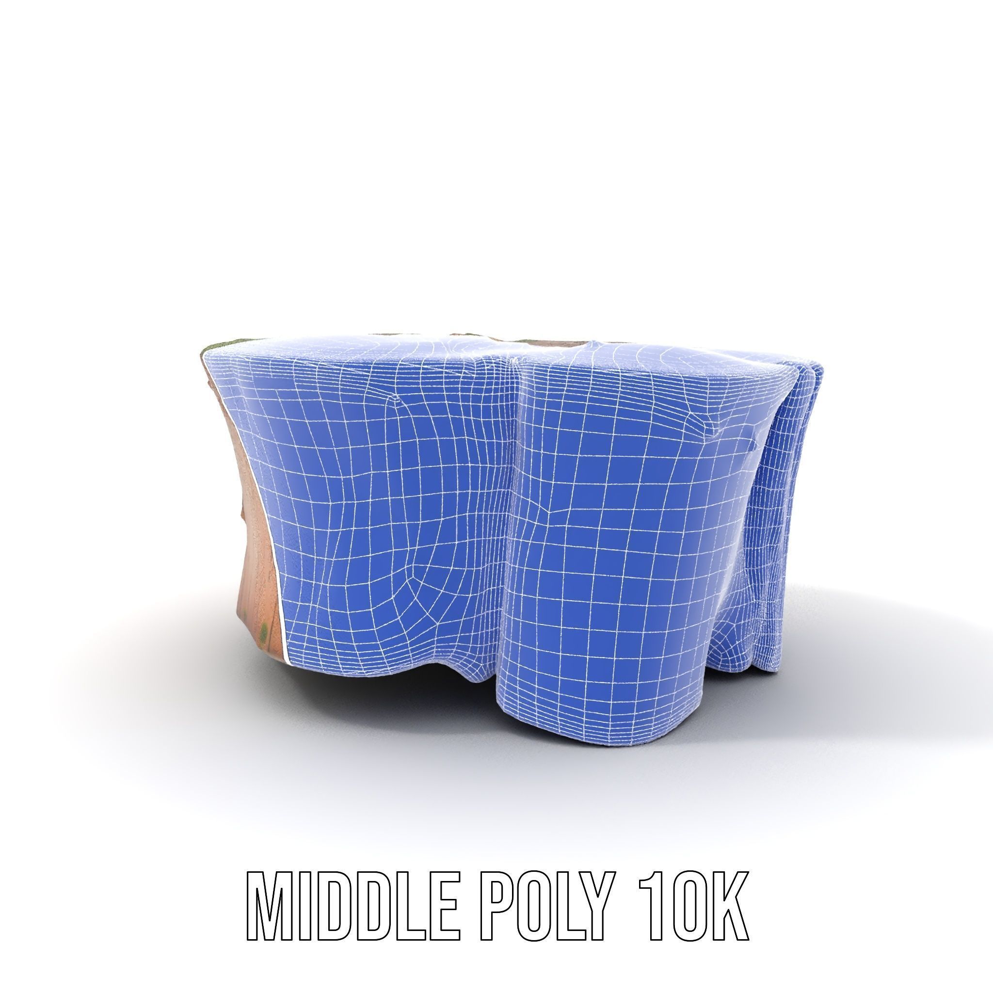 Mossy Tree Stump Model Pack with Natural Details Low-poly 3D model_18