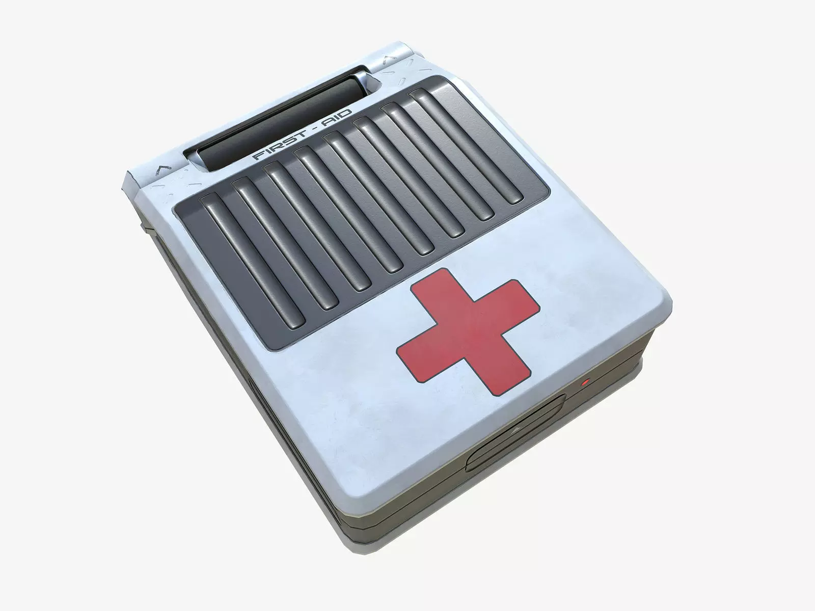 First Aid Case PBR Sci-Fi Low-poly 3D model_0