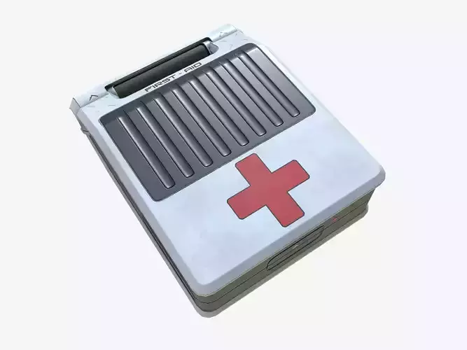 First Aid Case PBR Sci-Fi Low-poly 3D model First Aid Case PBR Sci-Fi Low-poly 3D model