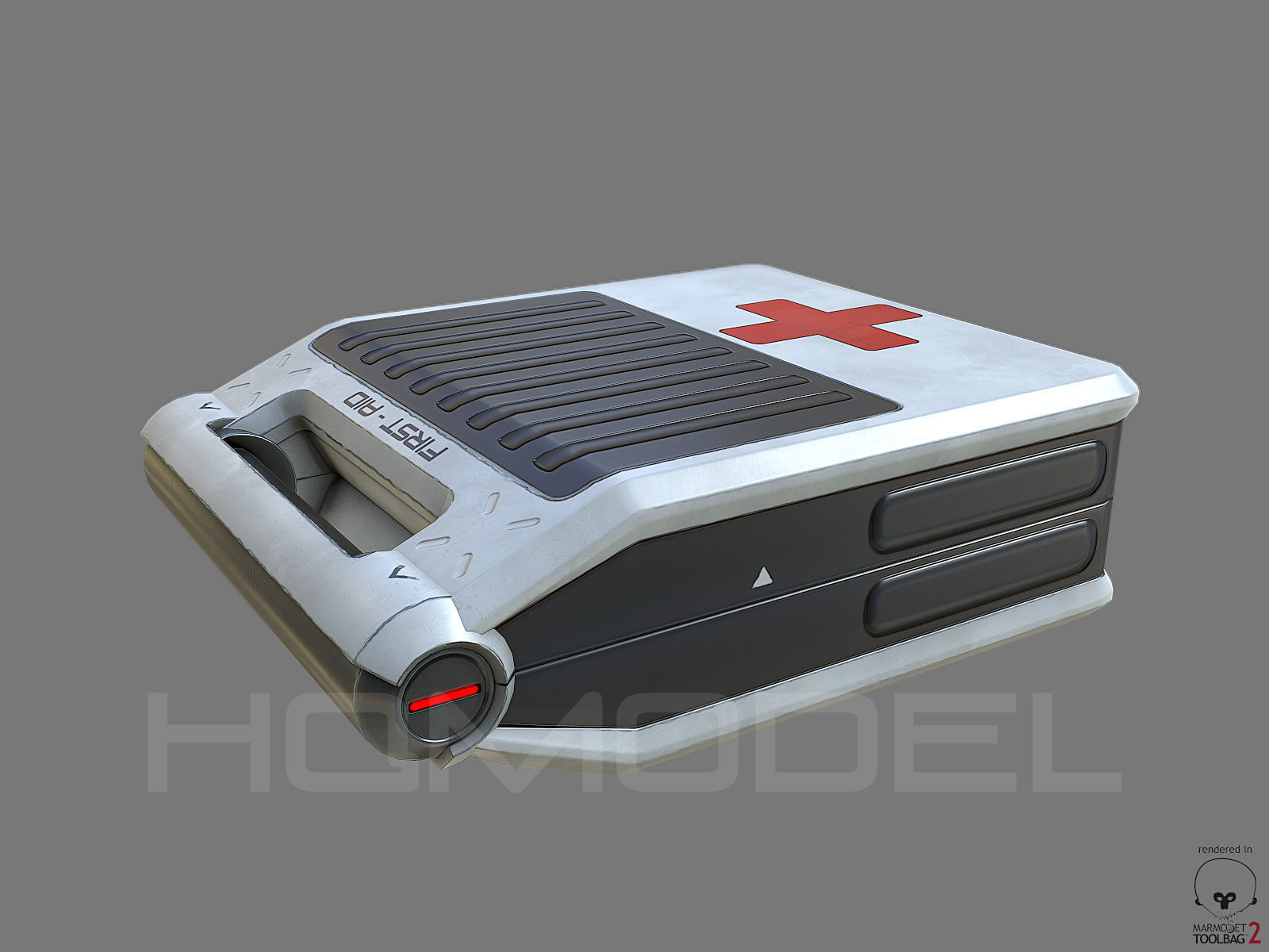 First Aid Case PBR Sci-Fi Low-poly 3D model_5
