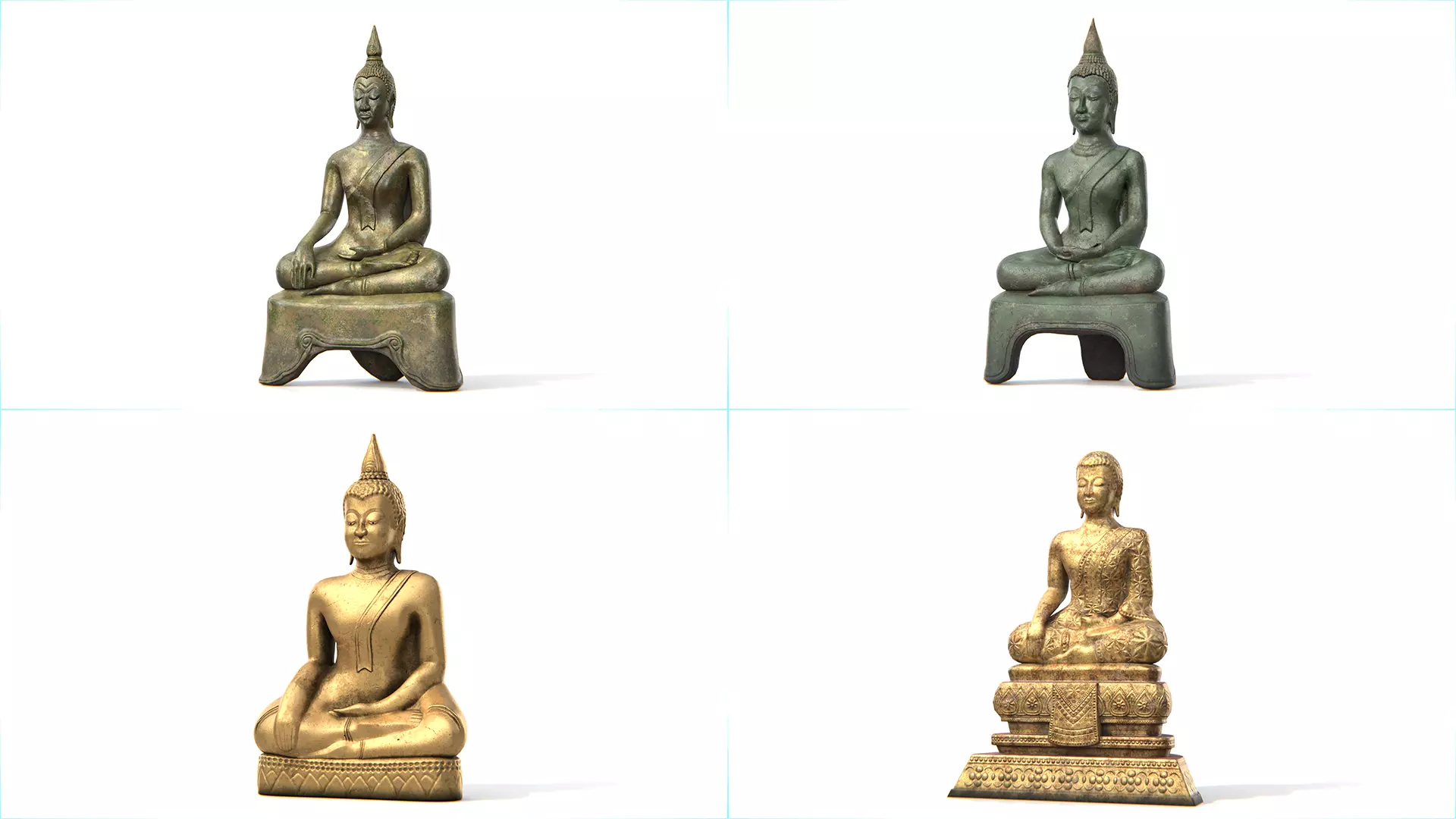 Ancient Thai Buddha Statue Collection _0