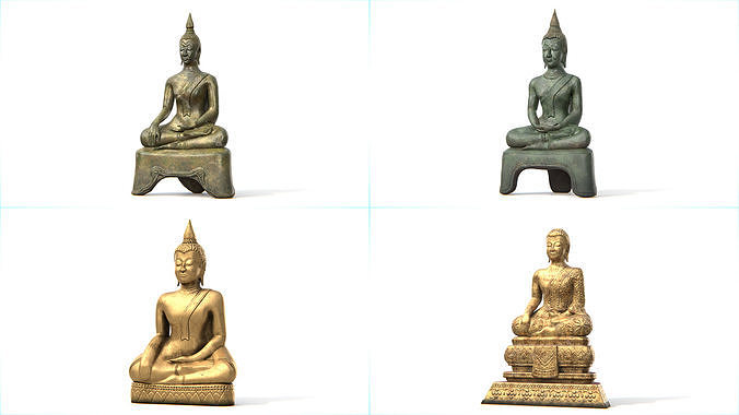 Ancient Thai Buddha Statue Collection 