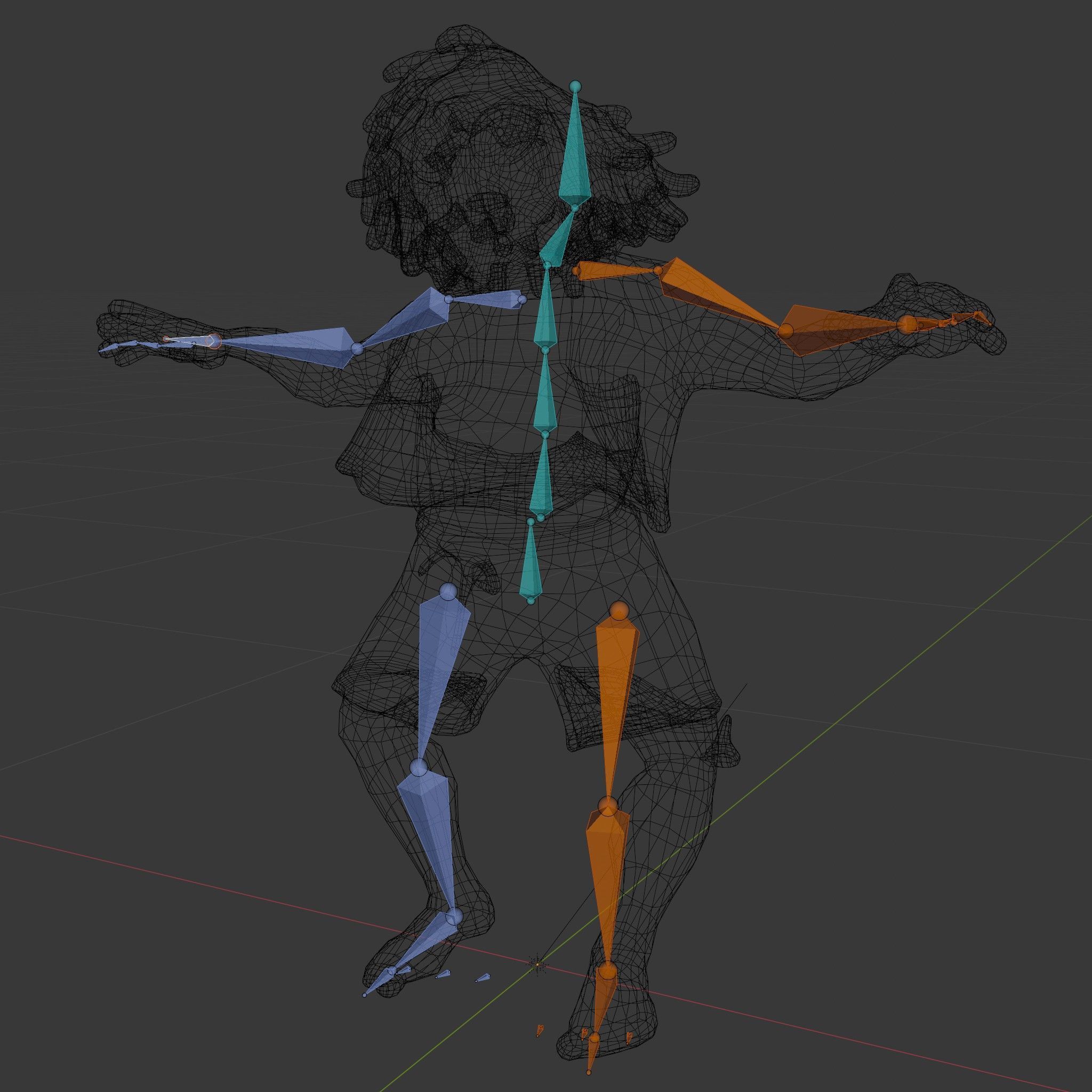 Beach Party Dude Character Model  Rigged and Animated Low-poly 3D model_6