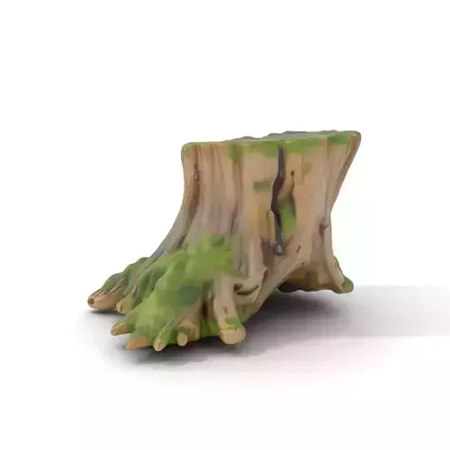Tree Stump with Moss Model Pack