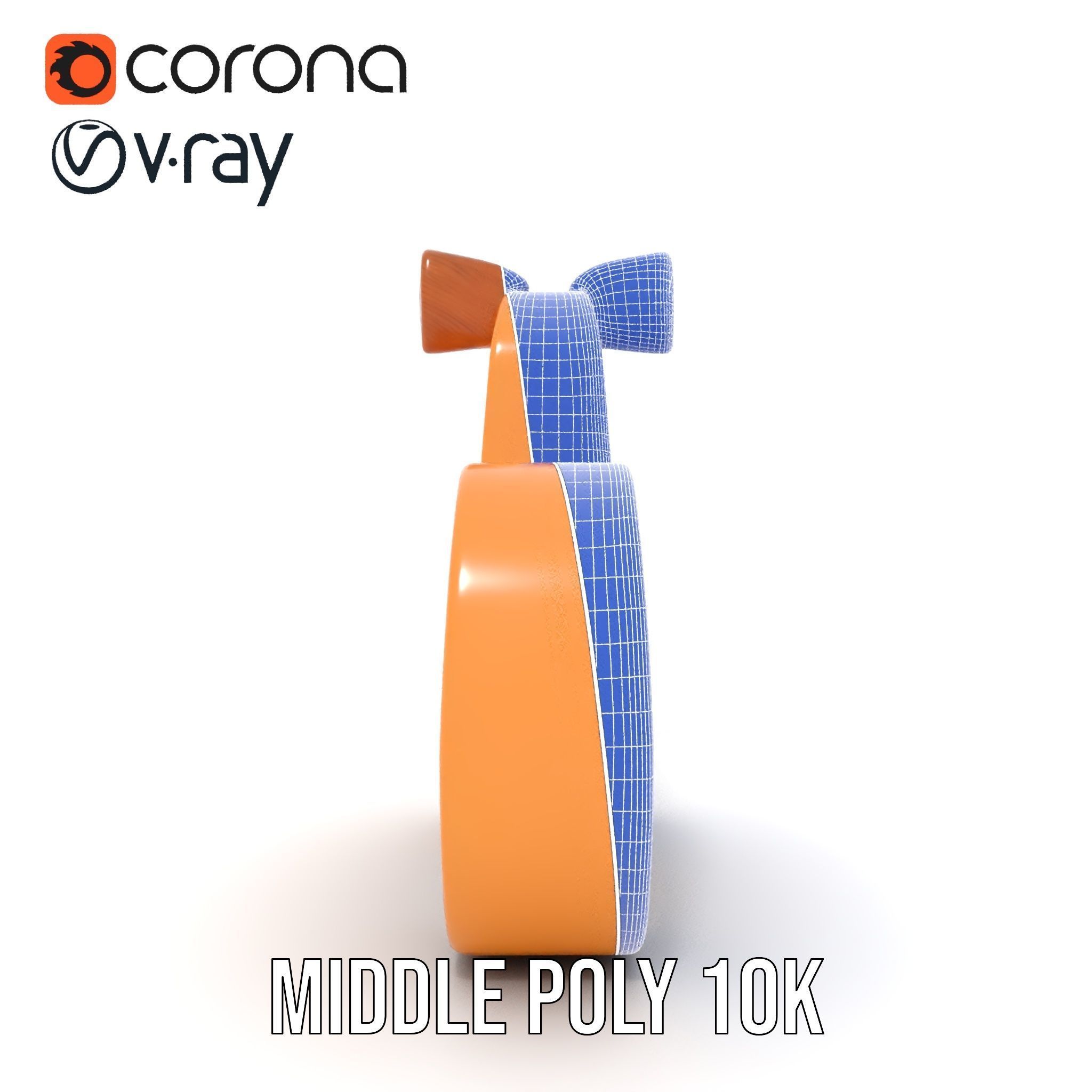 Wooden Animal Figurine Model Pack Low-poly 3D model_27