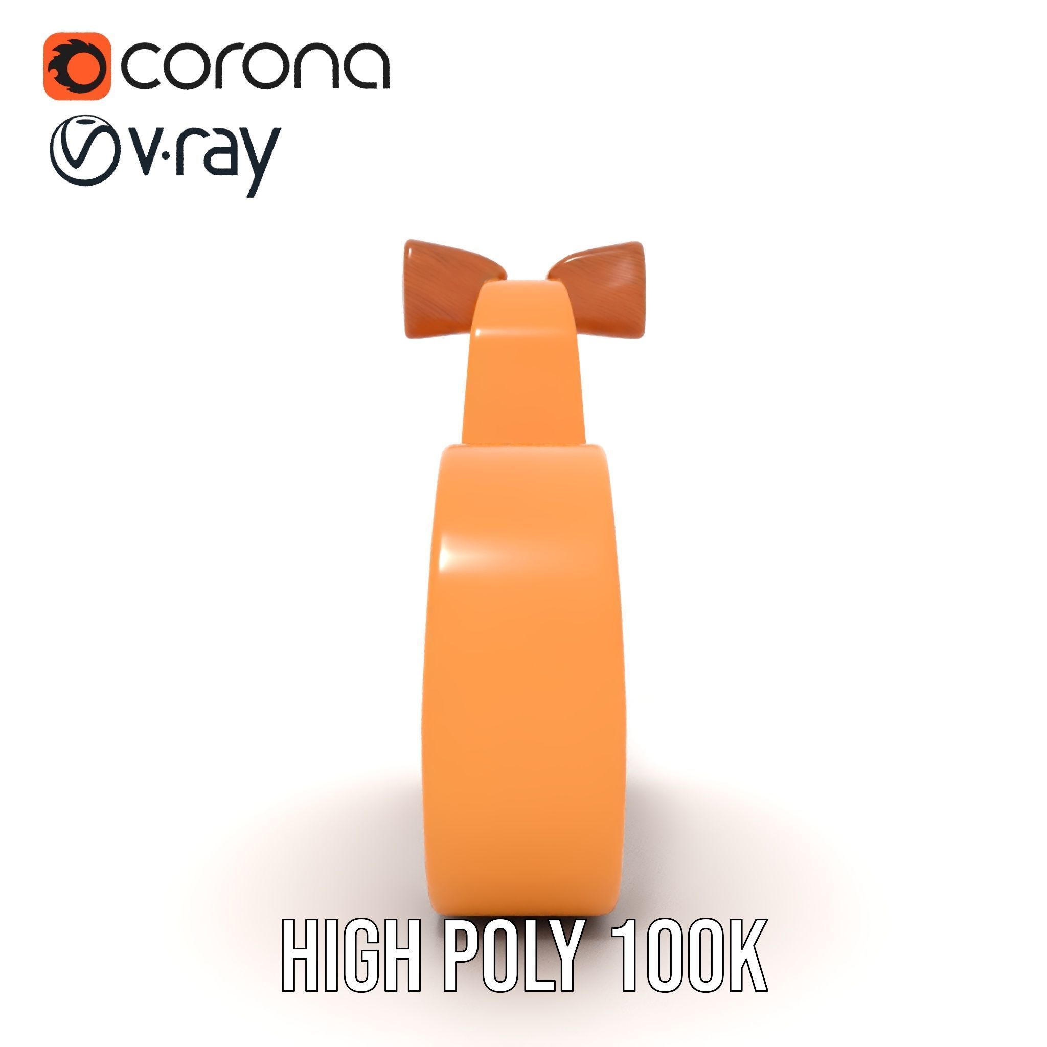 Wooden Animal Figurine Model Pack Low-poly 3D model_21