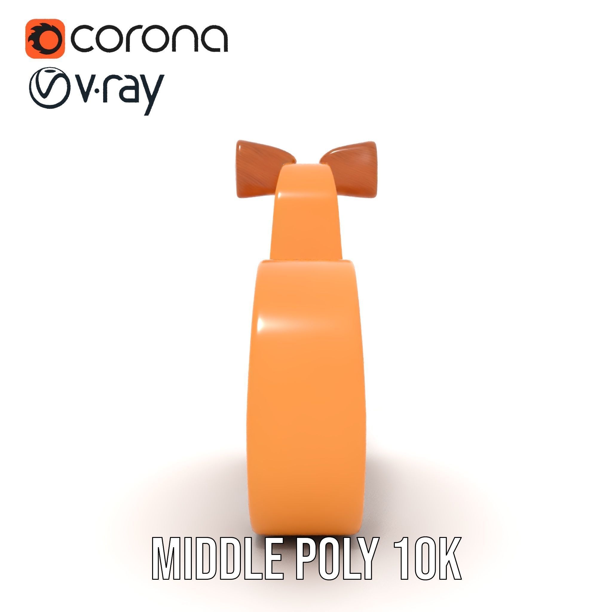 Wooden Animal Figurine Model Pack Low-poly 3D model_13