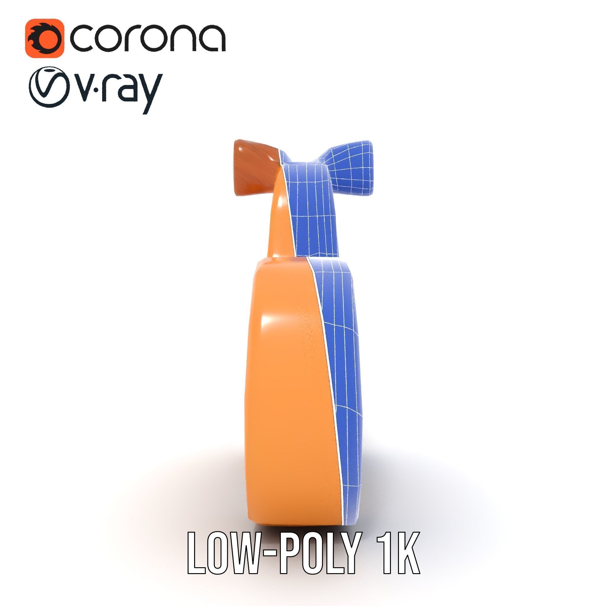 Wooden Animal Figurine Model Pack Low-poly 3D model_28