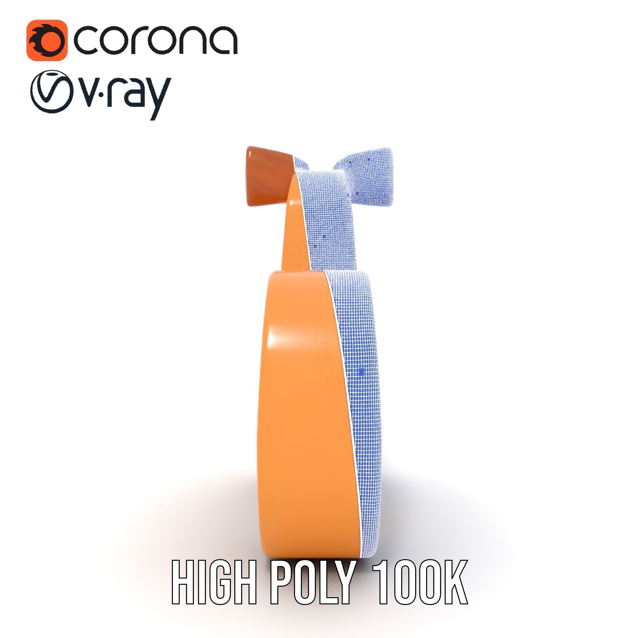 Wooden Animal Figurine Model Pack Low-poly 3D model_29