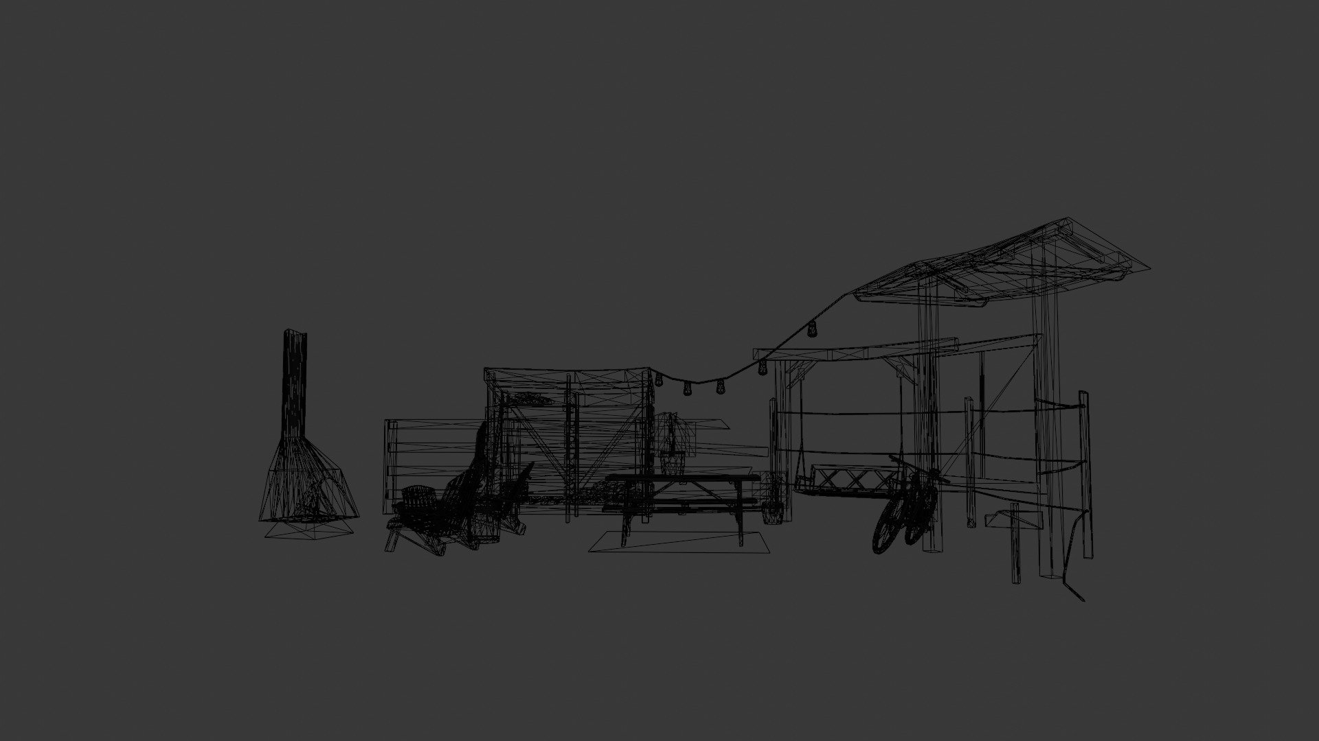 finished props eco house 3D model_7