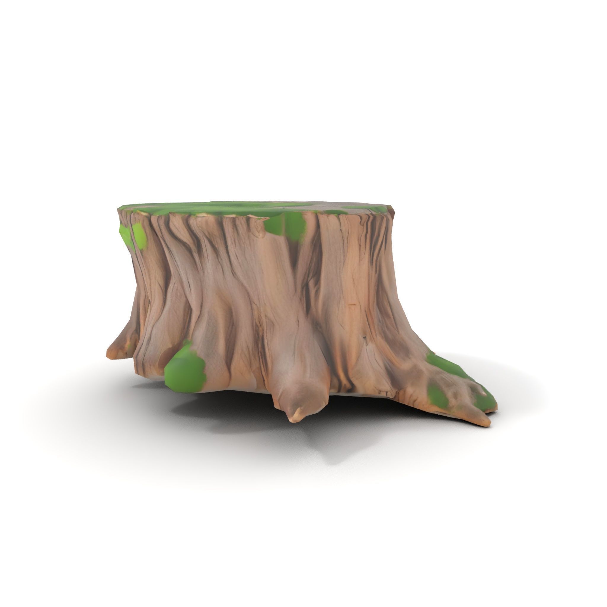 Mossy Tree Stump Model Pack for Realistic Environments Low-poly 3D model_15
