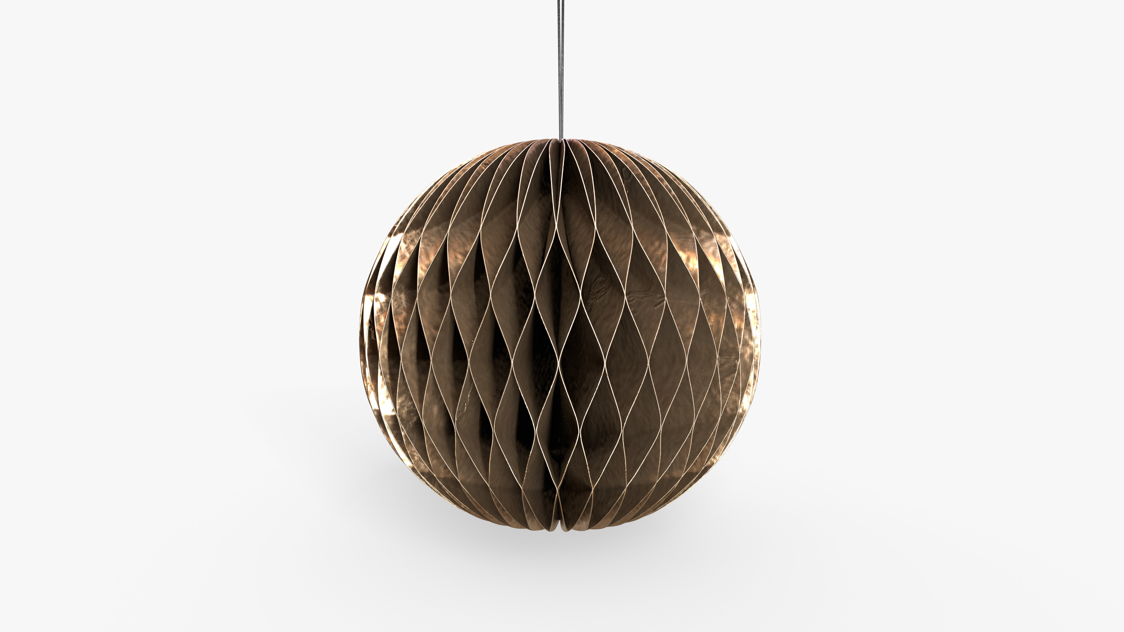 Christmas Toy Paper Sphere 3D model_2