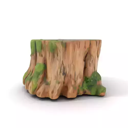 Mossy Tree Stump Model Pack for Games and Environments