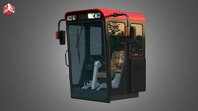 Case Combine 1688 Cabin 3D model