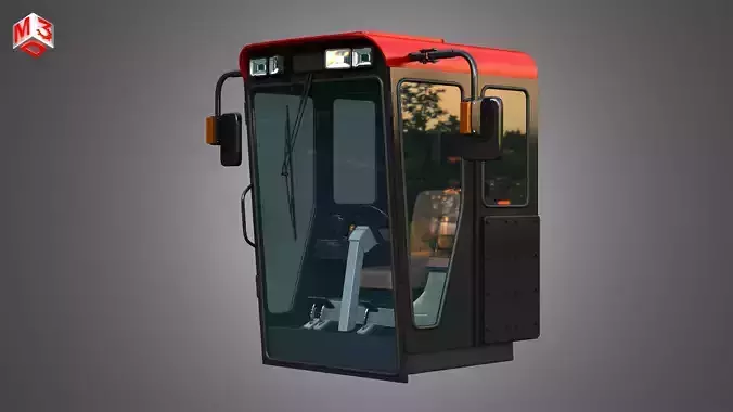 Case Combine 1688 Cabin 3D model