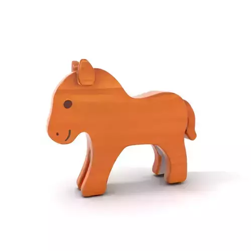 Wooden Toy Horse Model Pack