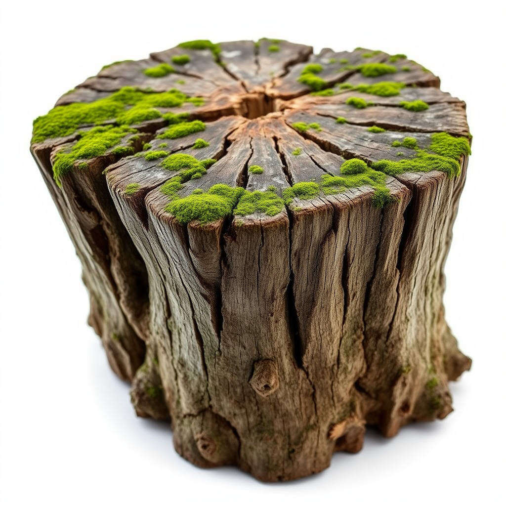 Tree Stump with Moss Model Pack Low-poly 3D model_2