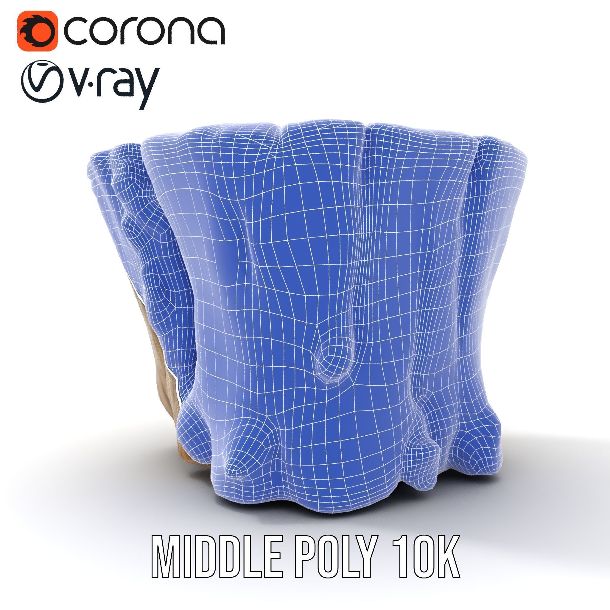 Tree Stump with Moss Model Pack Low-poly 3D model_24