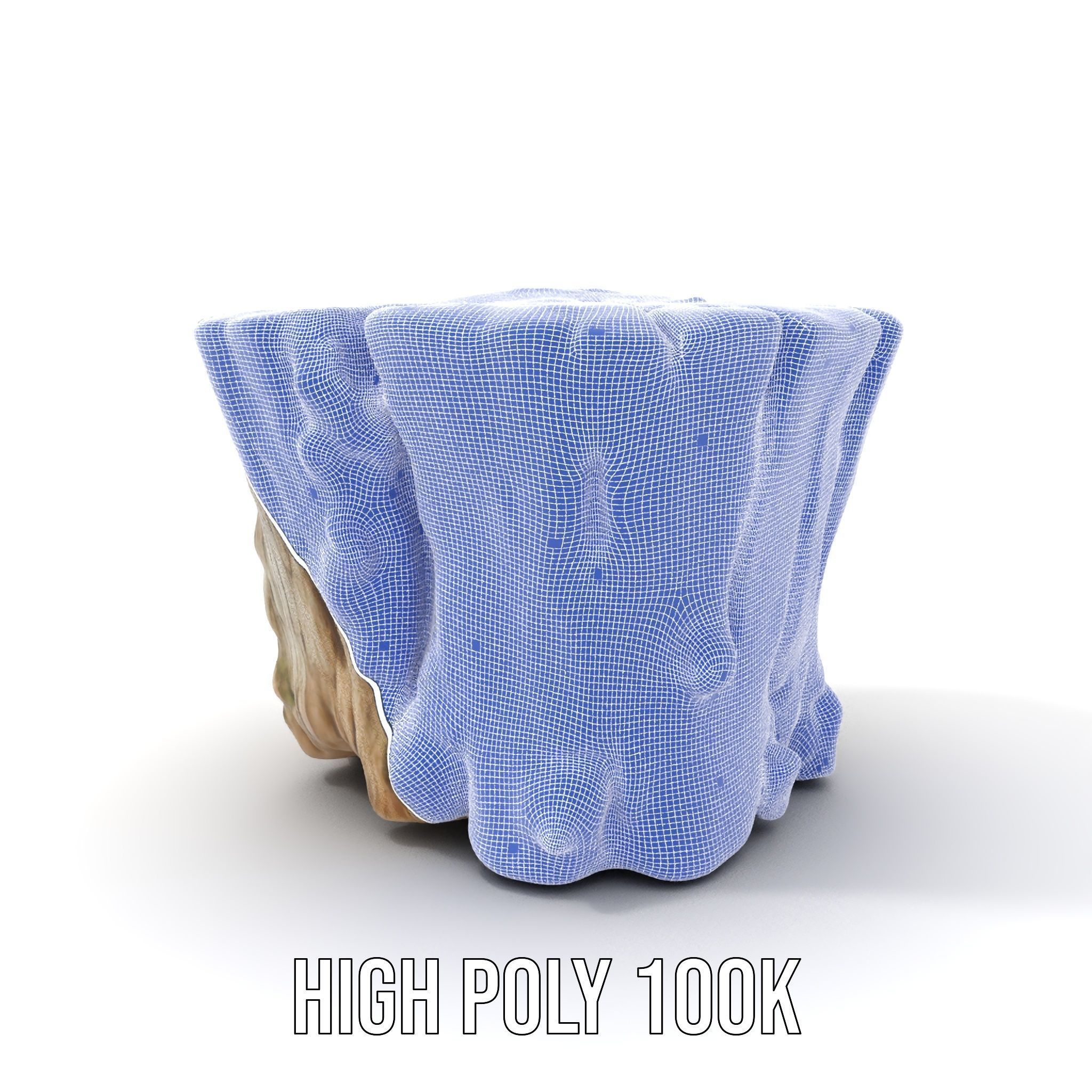 Tree Stump with Moss Model Pack Low-poly 3D model_4