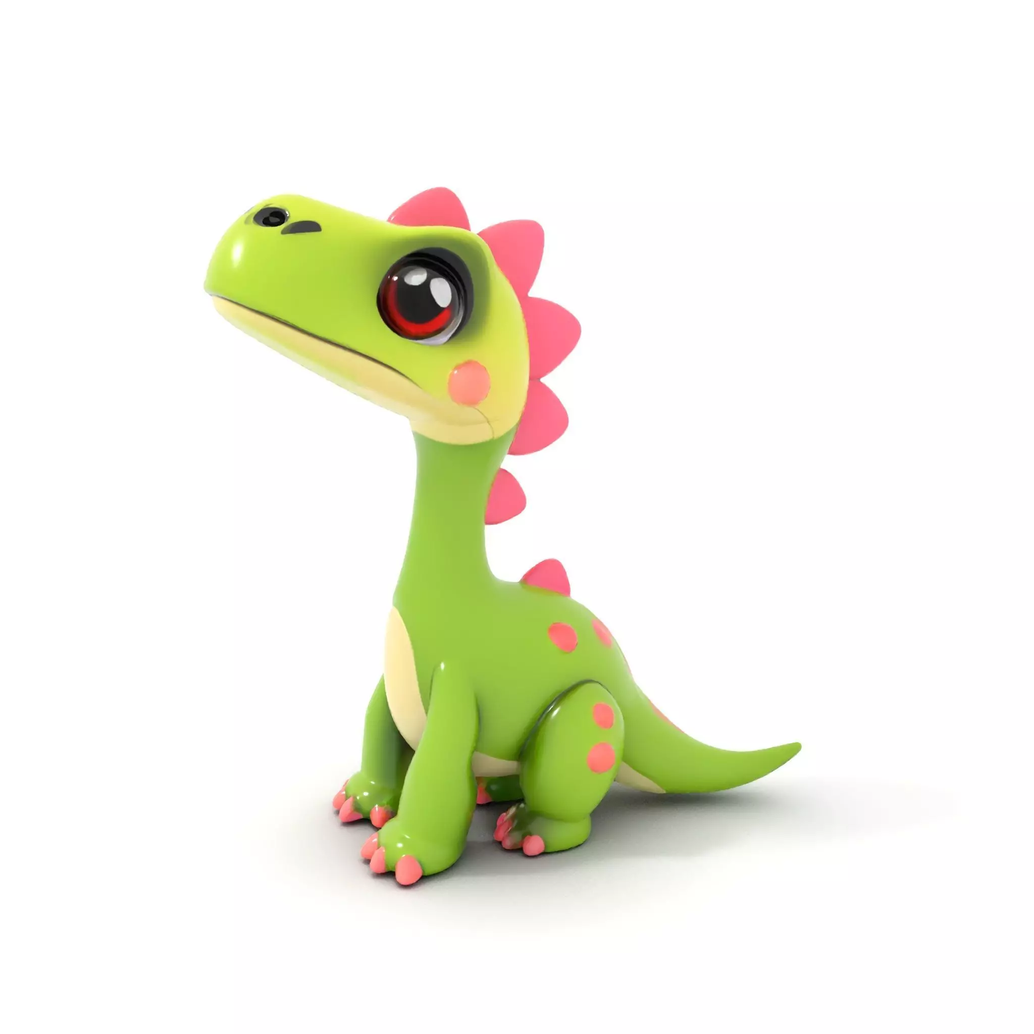 Cute Dinosaur Character Model Pack for Animation and Games Low-poly 3D model_0