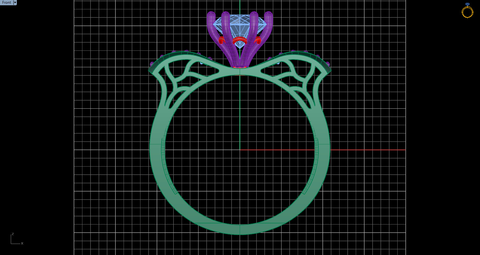 Solitaire Ring 28 3D print model_4